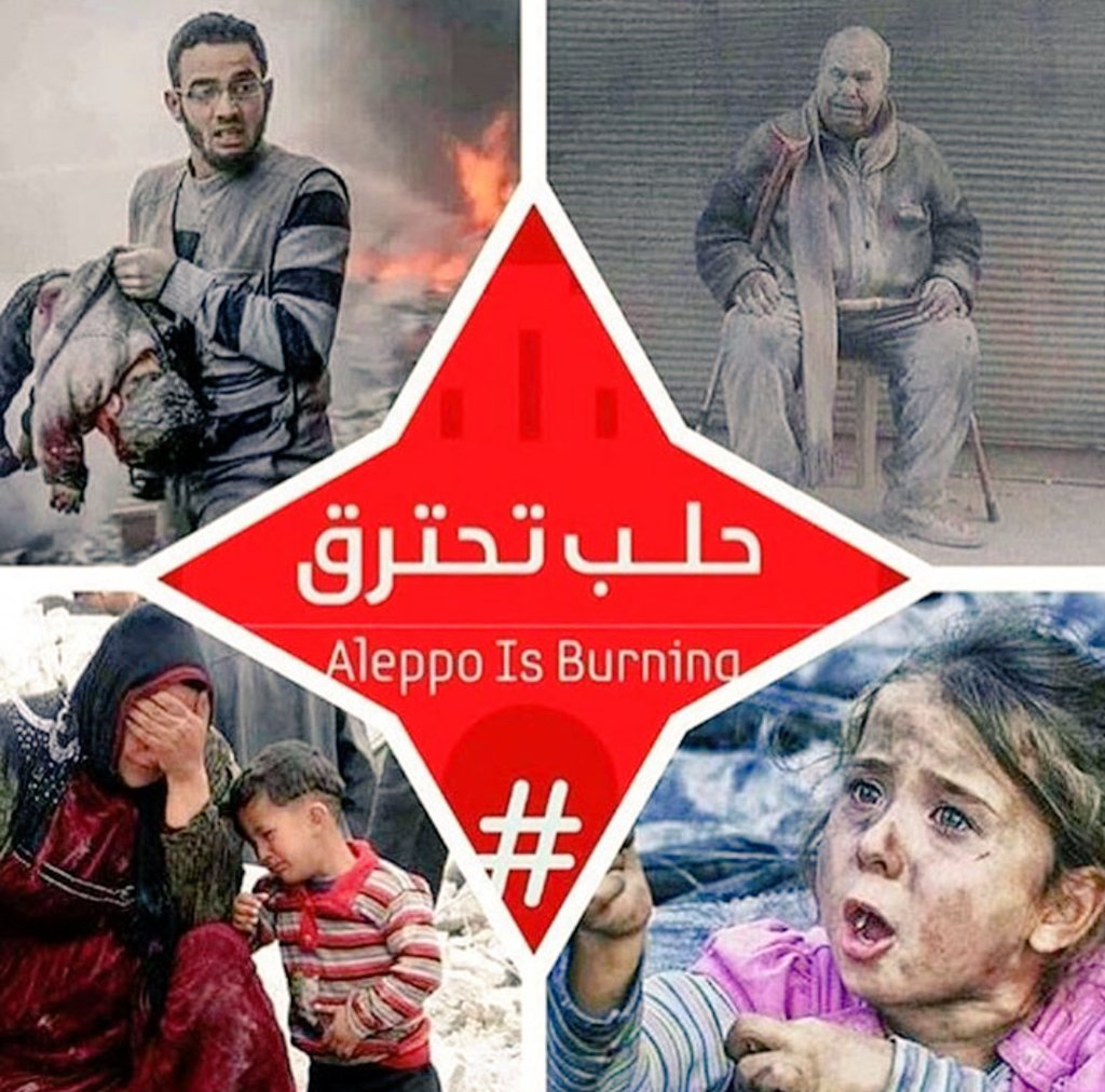 #حلب_تحترق 
حسبنا الله ونعم الوكيل 😥😷