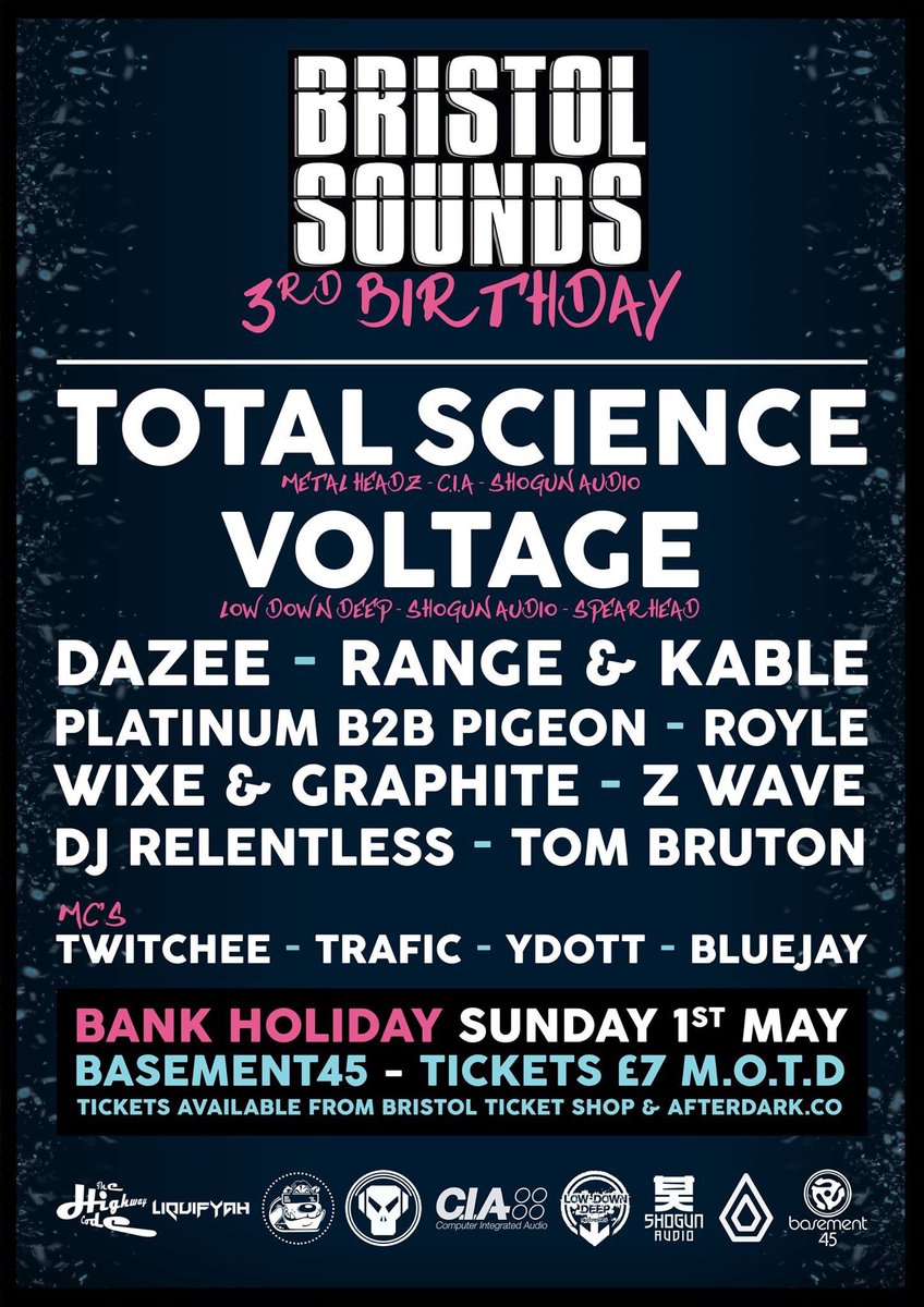 <a href="/totalscience/">Totalscience</a> <a href="/VOLTAGE_DRUMS/">V O L T A G E</a> <a href="/DJ_DAZEE/">Dj Dazee</a> <a href="/RangeandKable/">Range</a> @Pigeonc86 <a href="/Jake_Platinum/">PlatinumJake</a> <a href="/TwitcheeCordz/">Twitchee Cordz</a> <a href="/BluejayMC/">Bluejay the MC</a>