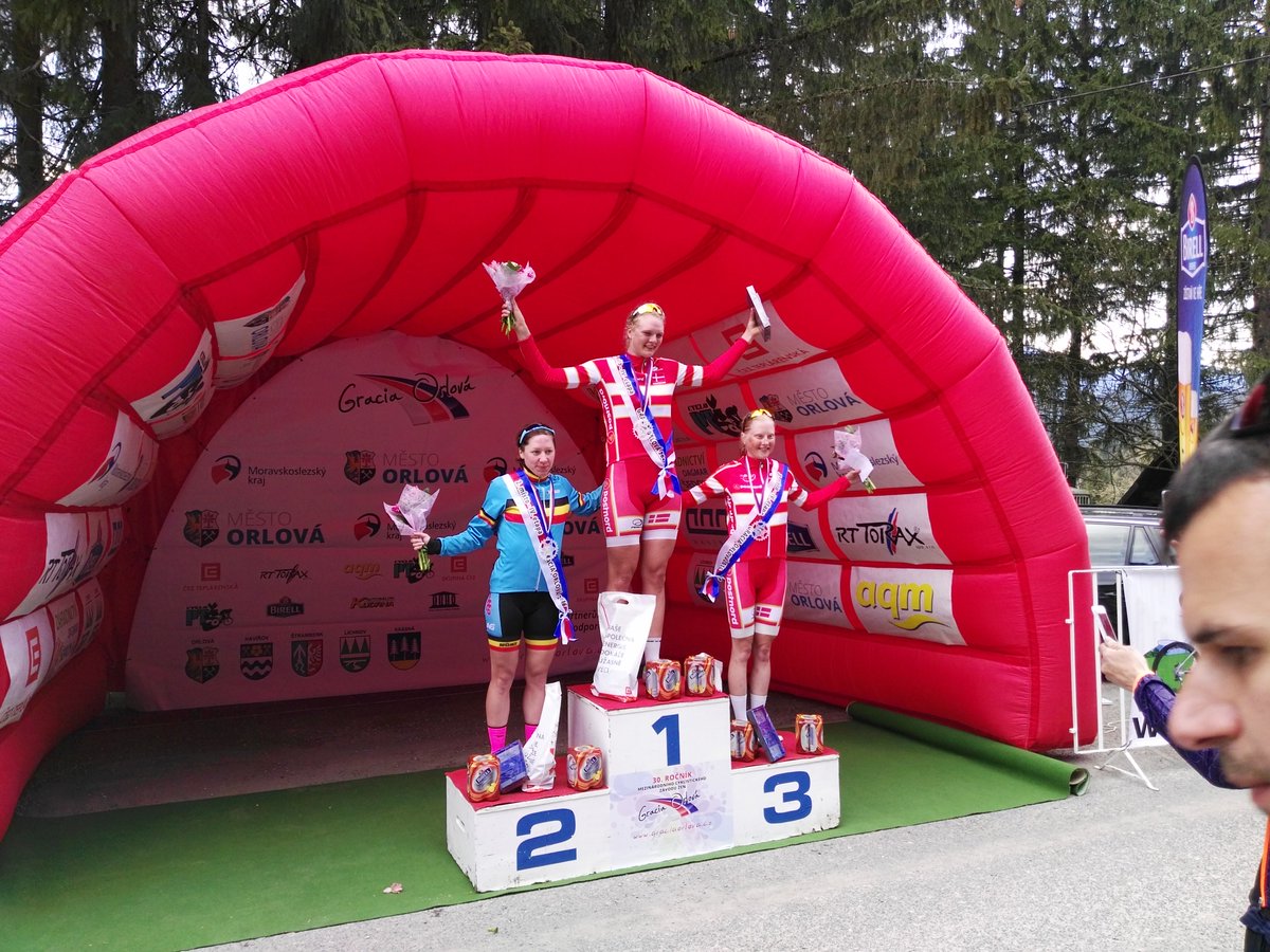 Great day from our Belgian girls today at #GraciaOrlova. AS Duyck first in ITT and A Vekemans 2nd in afternoon stage
