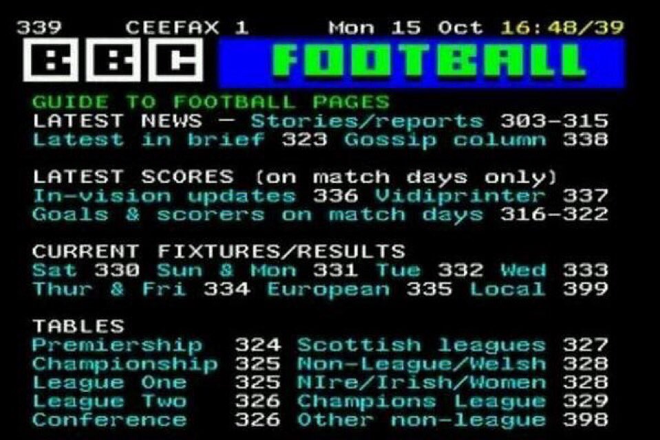 ODDSbible's tweet image. How we used to check the scores on a Saturday...