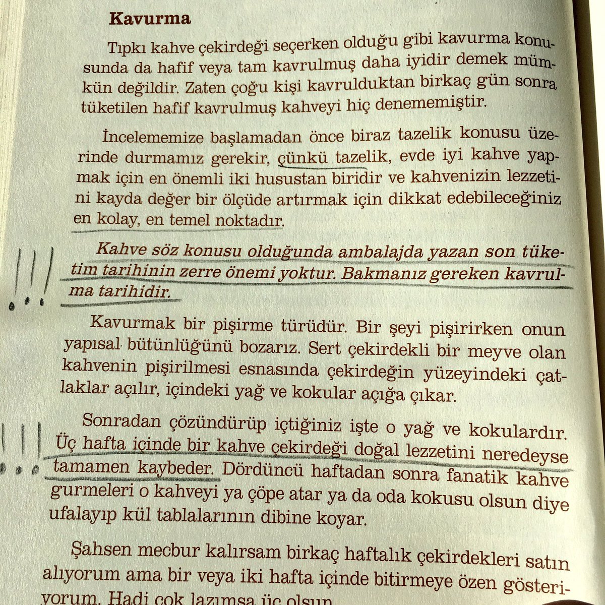 #KahveyeDair öğrendim ki; bir kahve çekirdeği üç hafta içinde doğal lezzetini neredeyse tamamen kaybediyormuş...🤔
