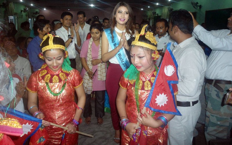 thehimalayan's tweet photo. Miss Nepal Asmi in Chitwan -  https://t.co/LCNmA2pUjk @Asmiholics https://t.co/Phr4fFsv9l