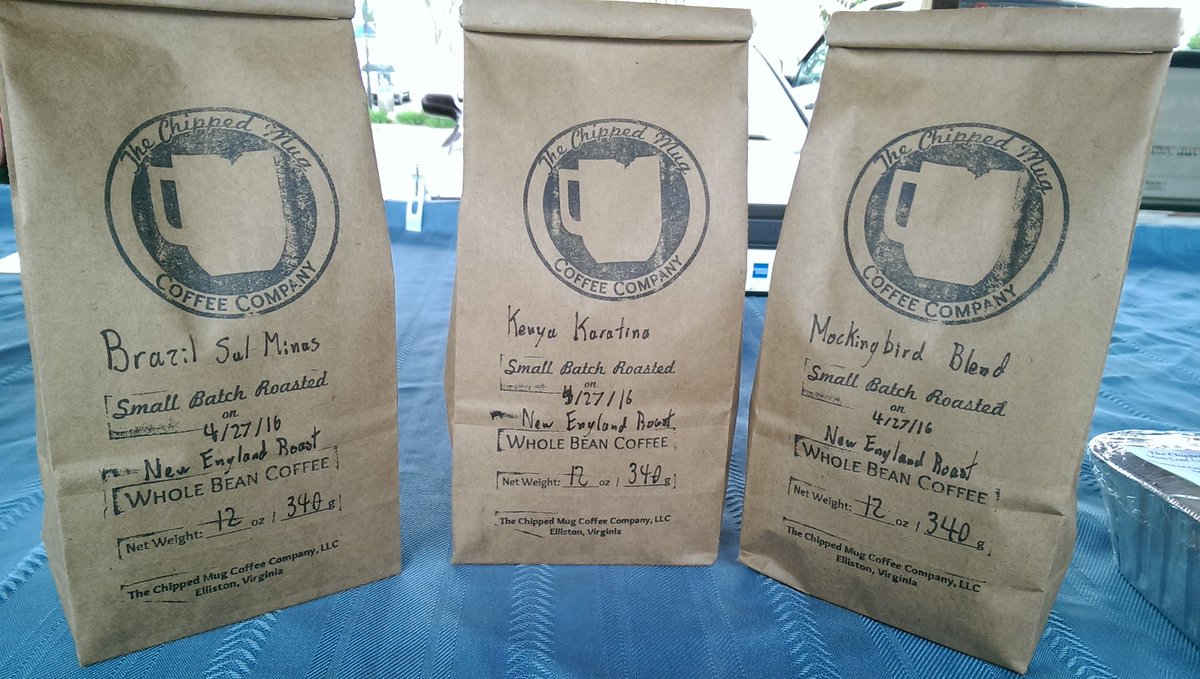Chipped_Mug's tweet photo. On the market today!
#FreshRoastedCoffee
#GlutenFreeDessert
#NewCoffeeBlend
#GetYourFudgeFix
#RainorShine https://t.co/HHG7EA1pIO