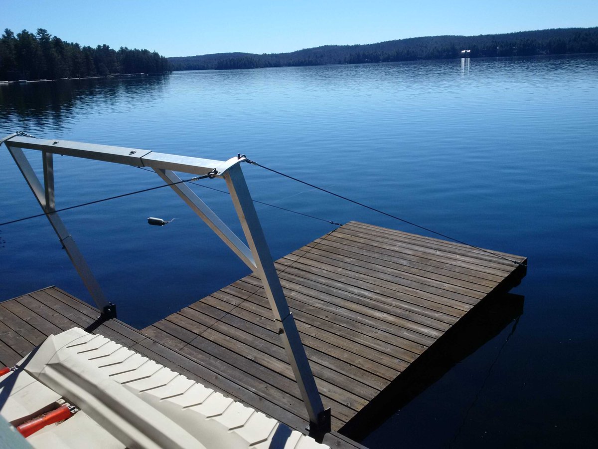 Dock moving day! Can't get much better than this! The lake is perfect! <a href="/KennisisLake/">Kennisis Lake</a>