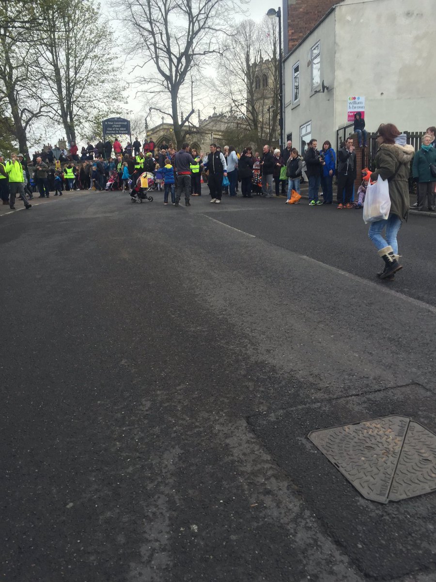 The crowds are building here - the atmosphere is electric already!