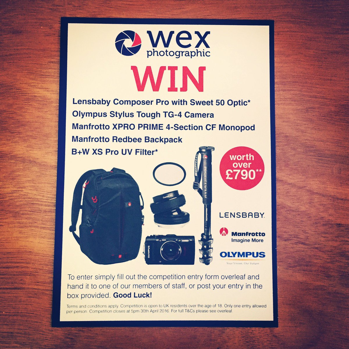 wextweets's tweet photo. Don't forget to enter our exclusive free prize draw for a chance to win some fantastic goodies! #WexLensShow https://t.co/20HtSiyh8y