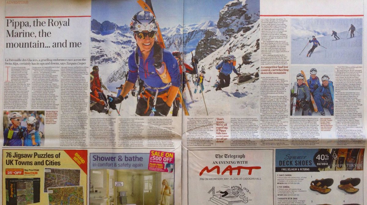 Pippa, The Royal Marine, the mountain and me. A great article about an amazing adventure and job well done by all