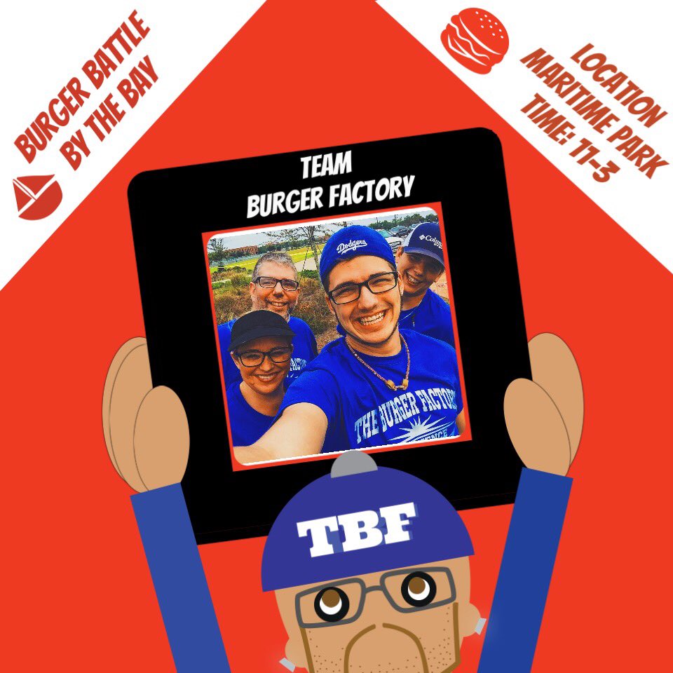 FactoryBurger's tweet image. This is The Burger Factory's animated announcer Ted Burger here saying come check out Team Burger Factory today!