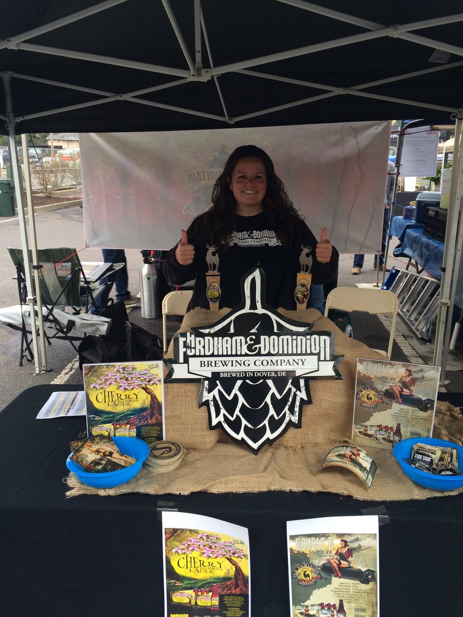 FoDoSiobhan's tweet photo. We're ready! Come say hi to me &amp; @Alexandradom at the @GnarlyHops Festival in Downtown Culpeper! #beer @FoDoBrewing https://t.co/xbjH6QYiCS