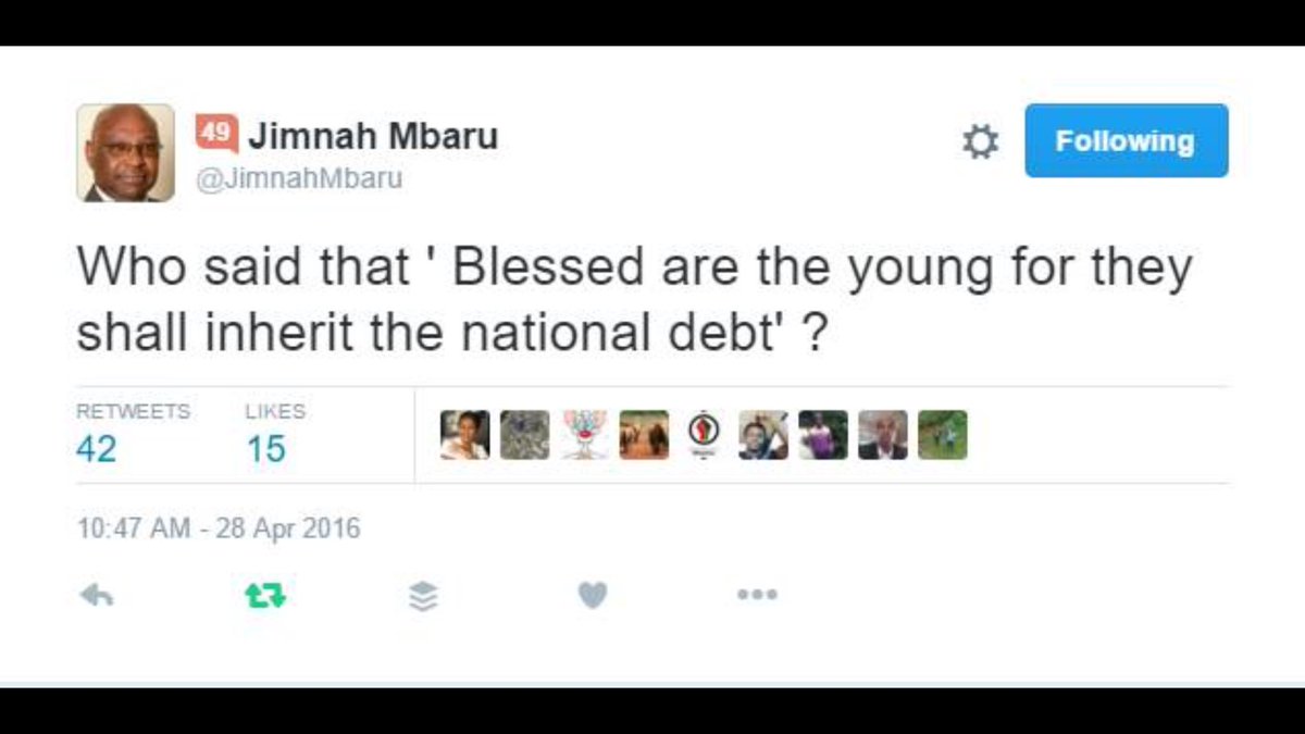kabetes's tweet photo. Kenya's Ksh140 billion Eurobond mastermind thief Mr. Jimnah Mbaru finally owns up about the spiraling debt problem. https://t.co/XZwGnbE0ST