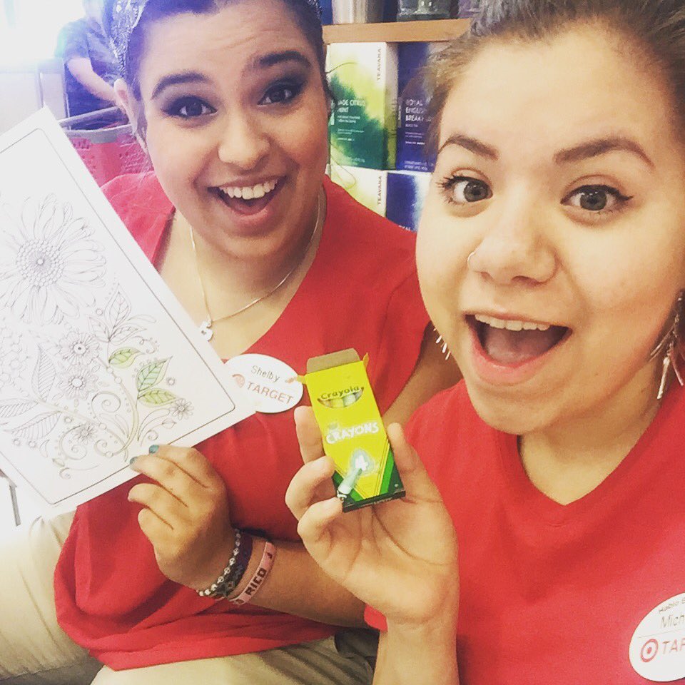 michedlg's tweet photo. Coloring event with kids today! #t2438 #work #target https://t.co/43LTjmbH5H