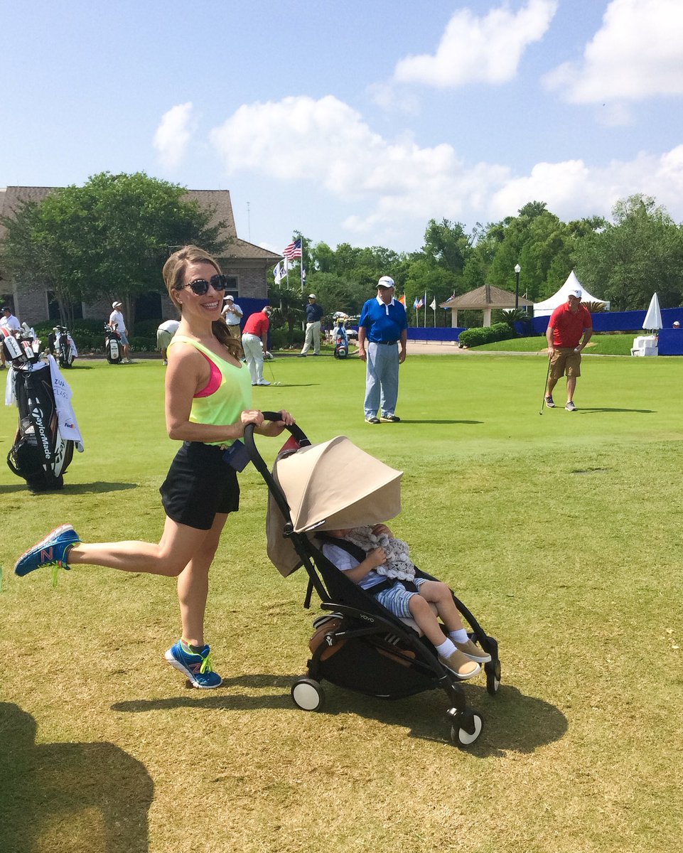 AnneCutler's tweet image. Stylin&apos; with my @BABYZENstroller while pros practice at the @Zurich_Classic! #babyzenlife #letsgoyoyo #stpartner