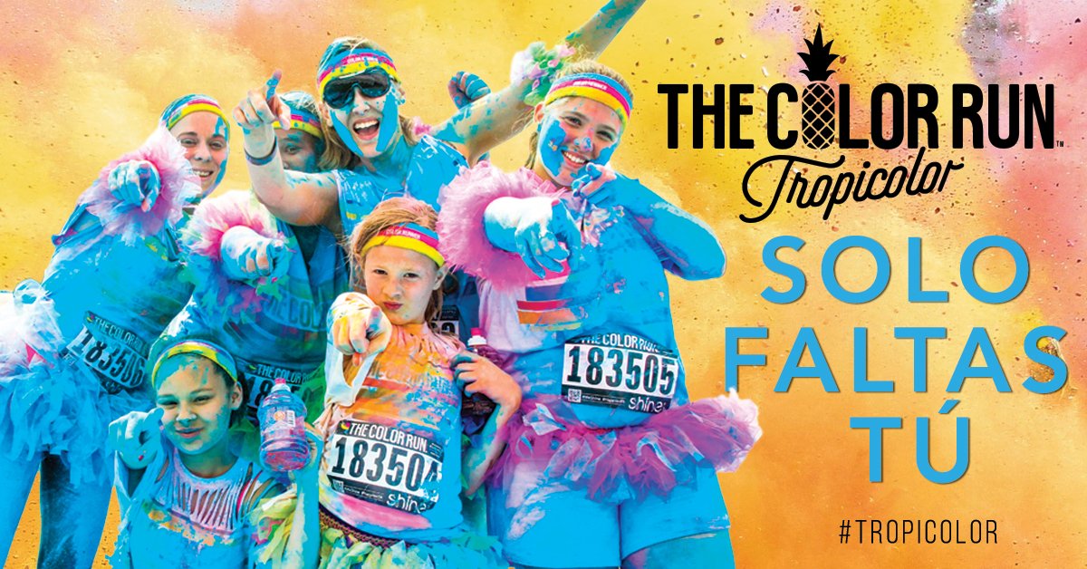 TheColorRunPty's tweet photo. ¡Solo faltas tú! ya sabes.. 7 de mayo, 5 de la tarde #cintacostera3 #thecolorrun boletos en Duran Coffee Sore https://t.co/udkdYflssV