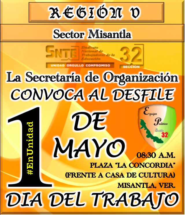 SectorMisantla's tweet photo. Domingo 01/05 #DiaDelTrabajo 
8:30 a.m. en la Plaza "La Concordia"
Blusa/Camisa Blanco y Pantalón/Falda Azul Marino. https://t.co/MiZm3HgtDg