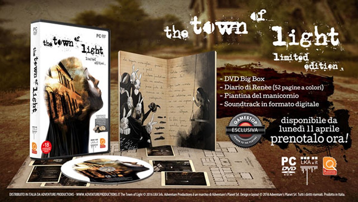 thetownoflight's tweet photo. Prenota ora la Limited Editirion di The Town of Light! @GameStopItalia #AdventureProductions https://t.co/VcWPlyLL6d https://t.co/zFJhvlxRPY