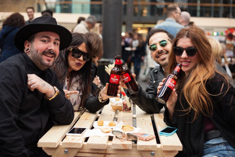 EstrellaDammUK's tweet image. We've brought the Mediterranean to London this weekend, head down to @OldSpitalfields to explore #EstrellaBoqueria