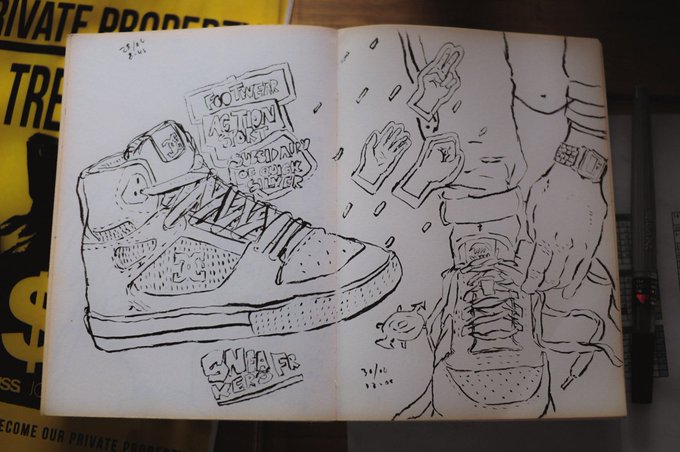 day 5 : hand and shoe #dailysketch 