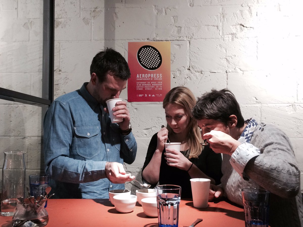 ivothegame's tweet photo. Aeropress championship of England @WorkshopCoffee @squaremile #2016ACE #coffee https://t.co/PUfQ9rLcBb