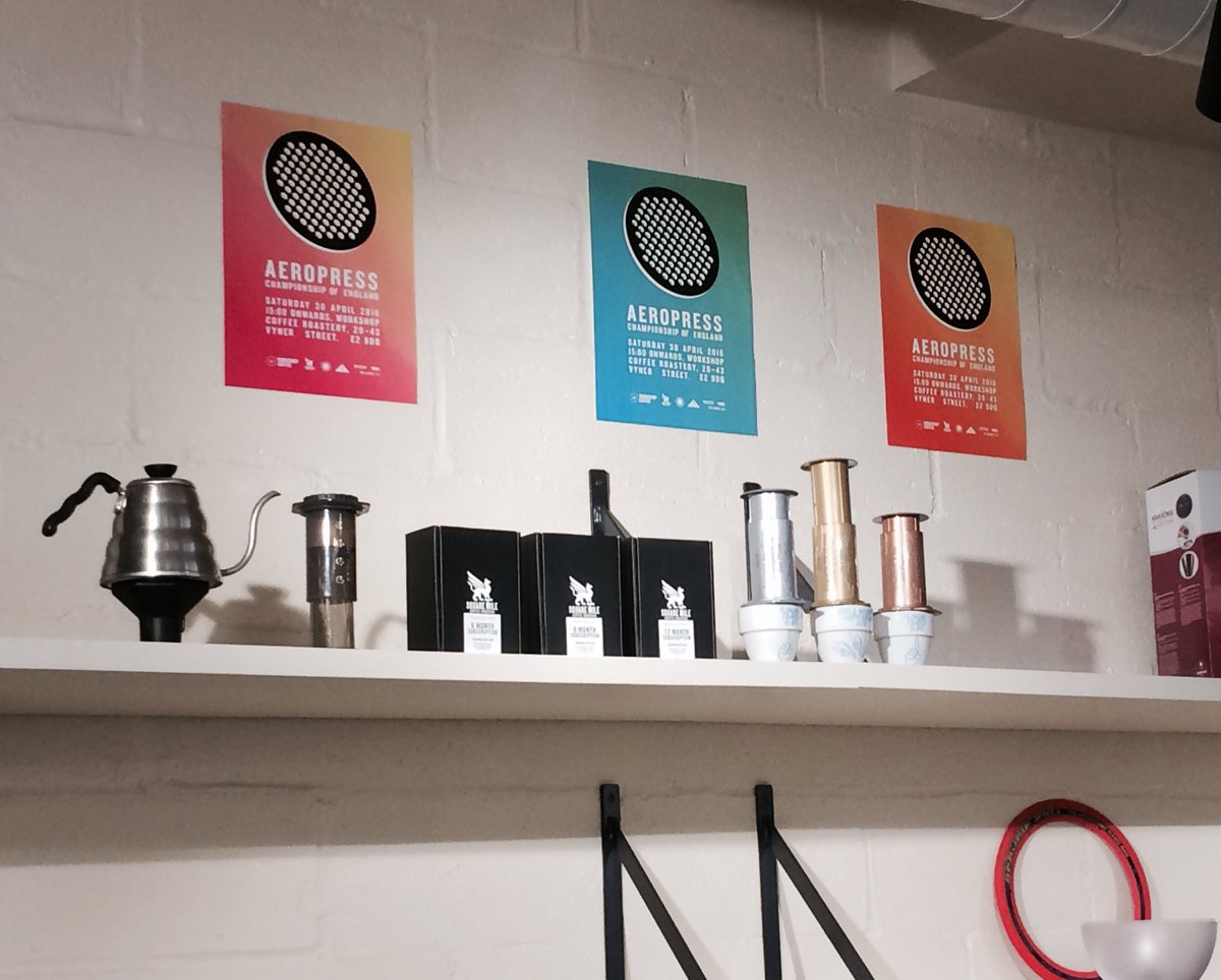 ivothegame's tweet photo. Aeropress championship of England @WorkshopCoffee @squaremile #2016ACE #coffee https://t.co/PUfQ9rLcBb