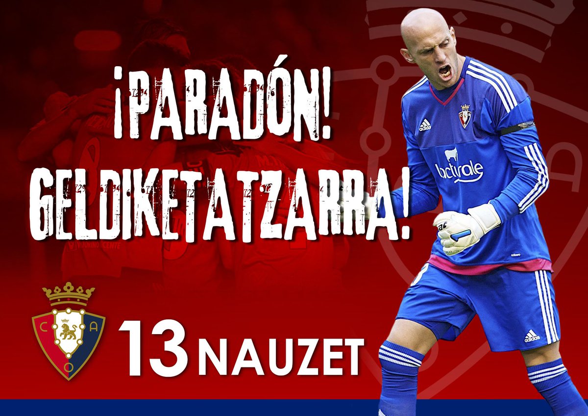 Osasuna's tweet photo. 🕒 8' | Nauzet Pérez salva, a contra pie, una gran volea de Collantes en el interior del área (0-0). #ADAvOSA https://t.co/1CH7OqCo6I