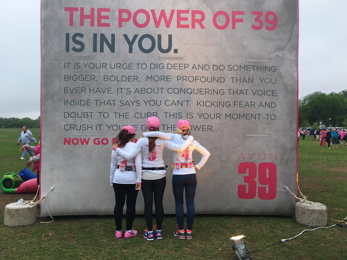 OfficeMack's tweet photo. Honoring the memory of our dear @TeamOneUSA friend today at the #Avon39 #POWEROF39 https://t.co/ioxfIRFYfi
