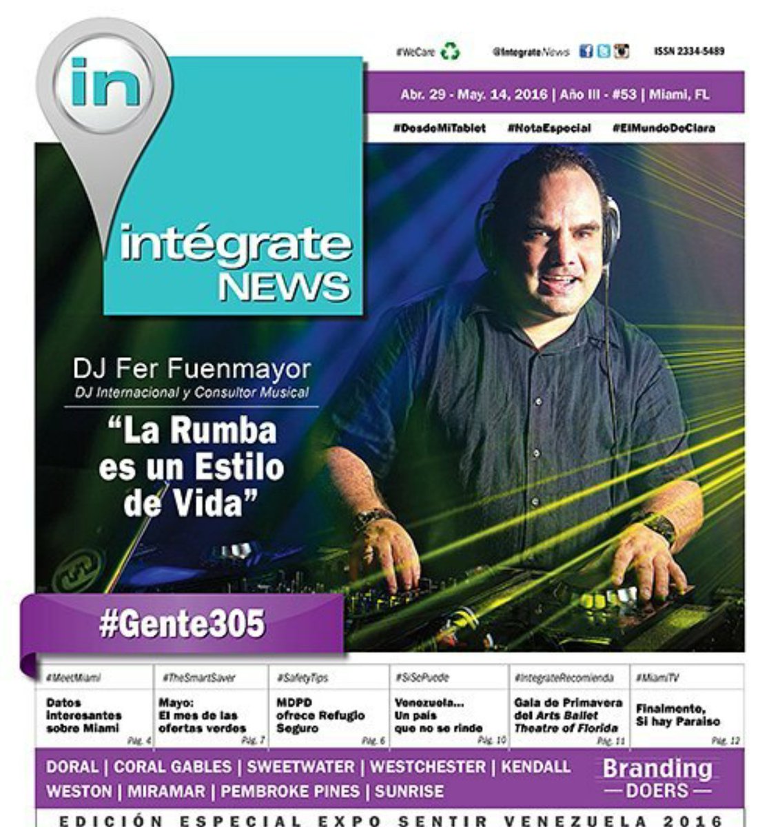 305PR's tweet photo. Proud of you @DJFerFuenmayor El que persevera alcanza.  Gracias @IntegrateNews  #DJFFMiami  #Historias305PR https://t.co/4pcNjCwMt1