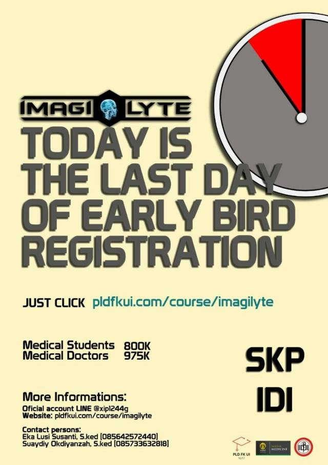 imagilyte2016's tweet photo. Last day early bird! @imagilyte2016
Med studs 800K, doctors 975K.
Keep calm and beam on :)
@pldfkui #imagilyte2016 https://t.co/kviVohuIbs