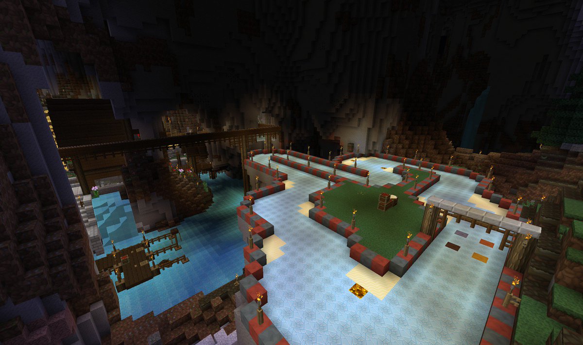 A little update on the server that me and some friends play on :) Working on the ice racing track right now!