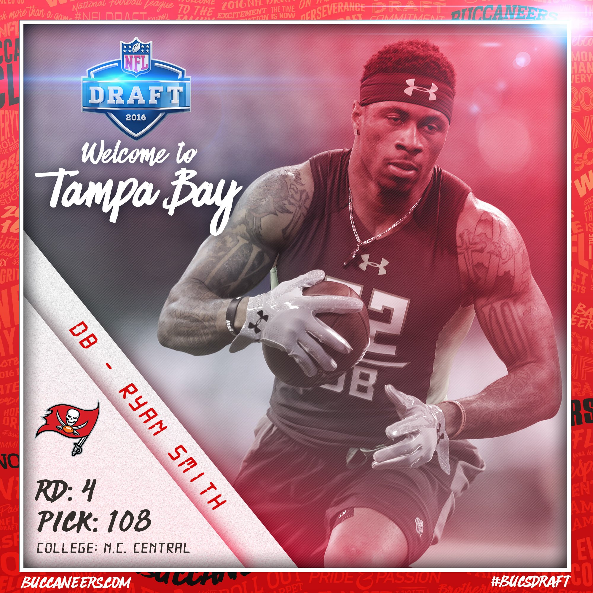 Tampa Bay Buccaneers on Twitter: "With the 108th pick, the #Bucs select @NCCUAthletics DB Ryan