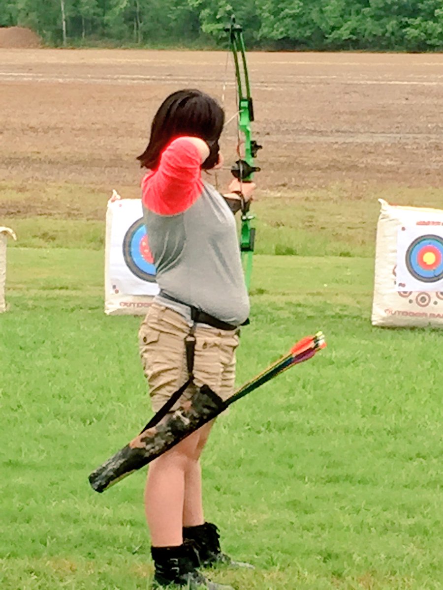 Our little archer!  Having fun at 4-H. Trying to stay dry. <a href="/SybotCB/">Christopher B</a>