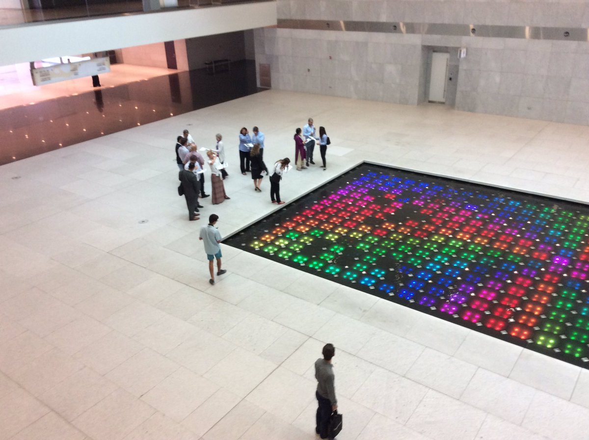 DohaDerek's tweet photo. Teachers out on a Maths Trail. Hands on leaning for Maths in real life #tlforum2016 https://t.co/IkIEkyknbz
