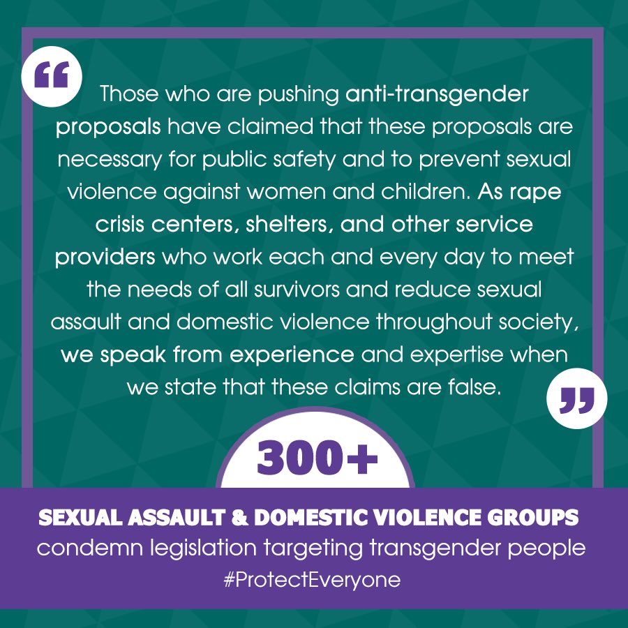 PFLAG's tweet image. A message from those with the FACTS. Our #trans loved ones simply want to be afforded the same dignity as others.