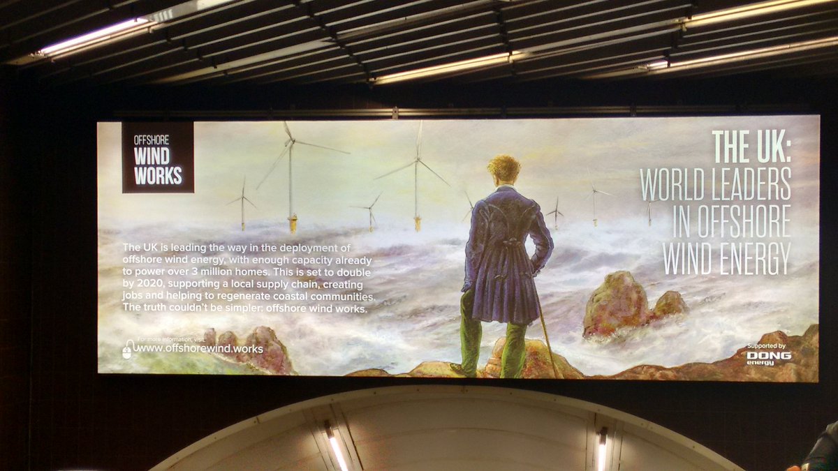 dinoandrainbow's tweet photo. So excited to see #windworks campaign running at Charing-X that I couldn't even selfie properly... @DONGEnergyUK https://t.co/KjLtgdtF7Z