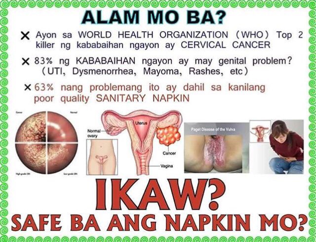 longrich_dasma's tweet photo. Using poor quality sanitary napkin can lead to #CervicalCancer. Save your life! #cancer #sanitarynapkin #superbklean https://t.co/xGY8HQ8xfj