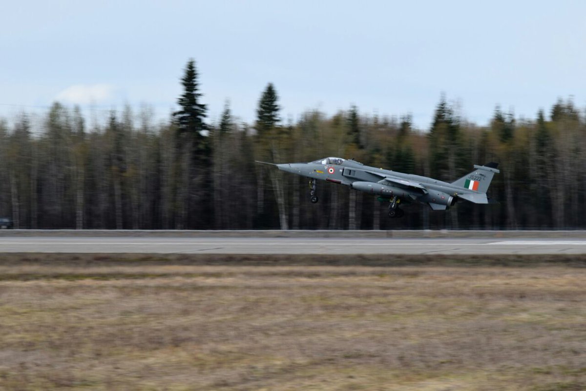 Red Flag Exercise IAF's Jaguar strike fighter lands at Eielson Air