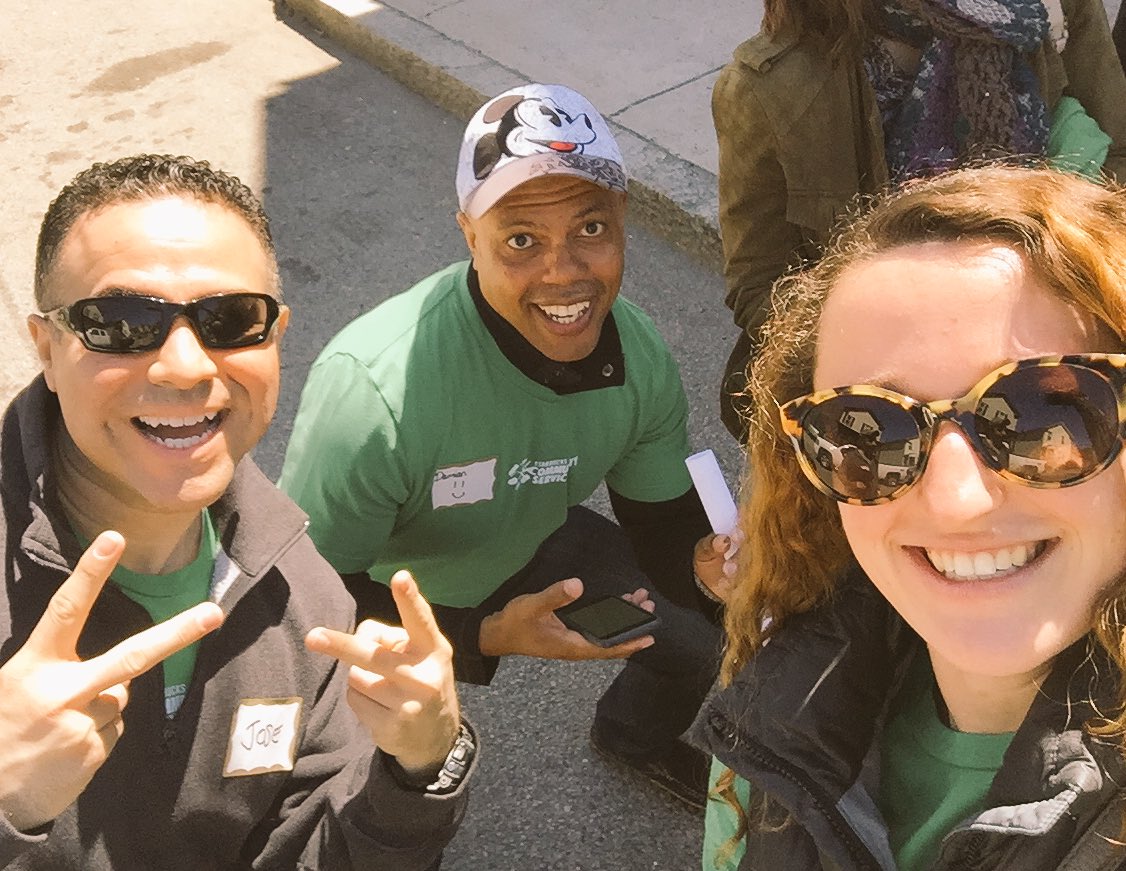 Great day volunteering with these guys! #extrashotofgood #sbuxbos