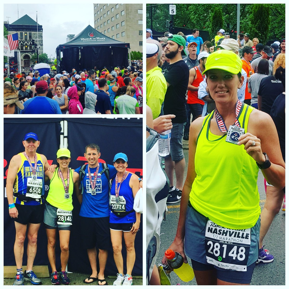 msmith_rn's tweet photo. Completed my very FIRST 1/2 marathon!! I I ran it in 2:05!!! #StJude #RnRNashville #RunMusicCity https://t.co/2E8vtYVdWM