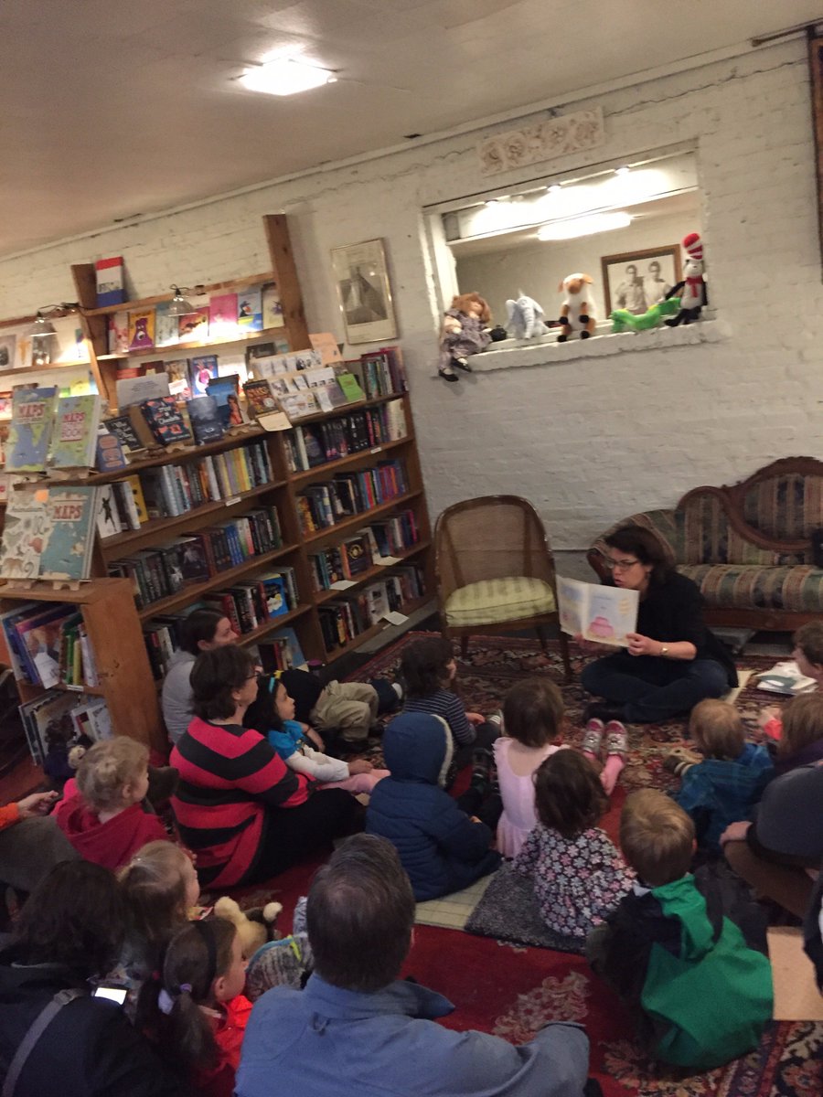 Nina reading Rude Cakes for a special Saturday Storytime #bookstoreday