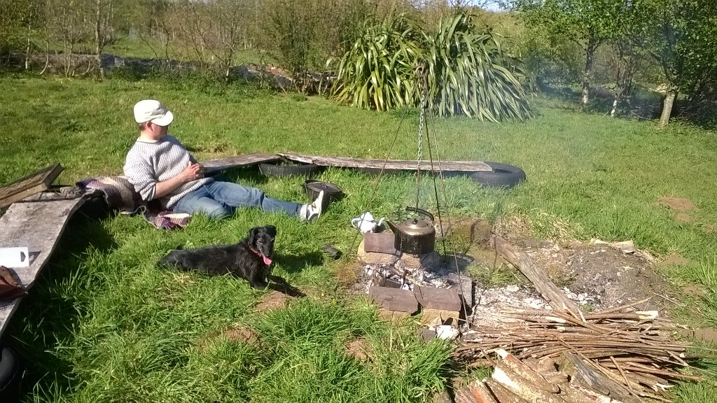 Fires lit, kettles on and ready for #soundcamp <a href="/eotwgarden/">EndoftheWorldGarden</a> #reveil2016