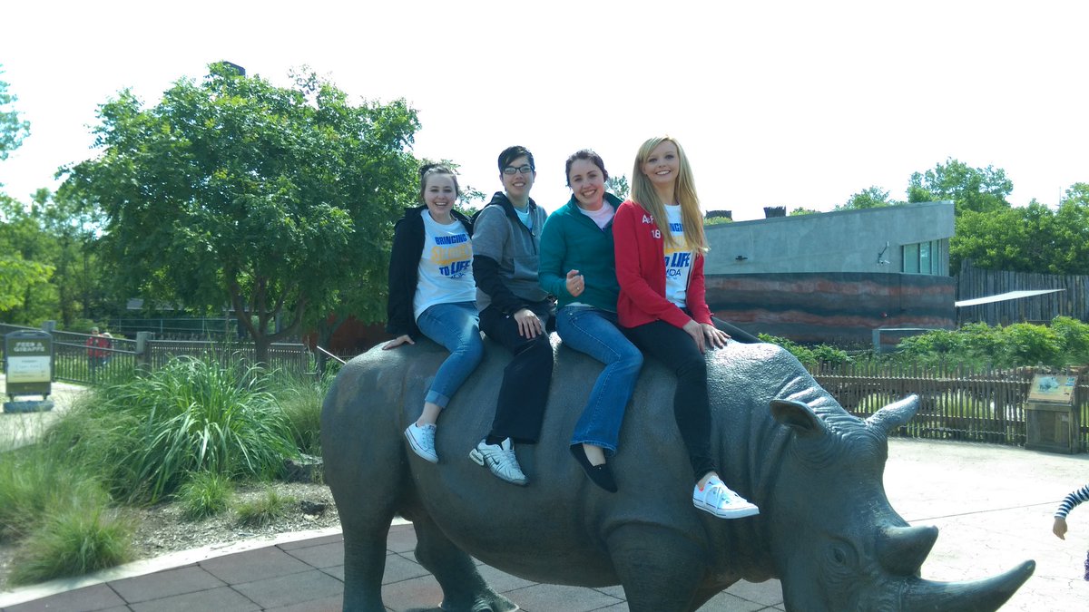 Some team members having fun at the zoo after volunteering for the MDS walk. #targetvolunteers #T2095 #MDS2016