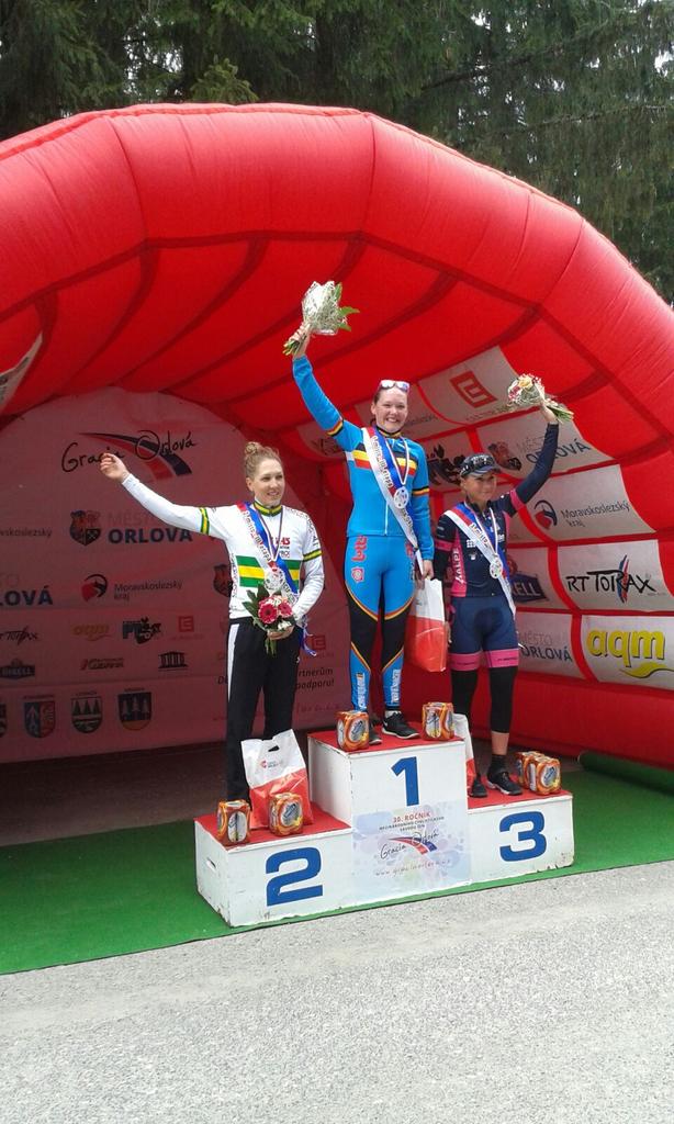 We won today's ITT of <a href="/GraciaOrlova/">Gracia Orlová</a>! Thanks to <a href="/BELCyclingTeam/">Belgian Cycling Team</a> and sponsors, @teamTSVLA and sponsors! #TSVL