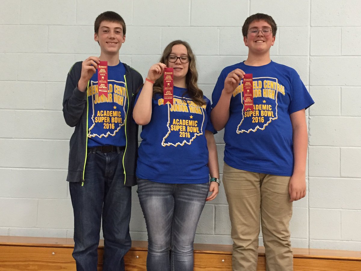 GCJHS academic super bowl.  1st in English, 2nd in SS and science,and 3rd in interdisciplinary. #gcjhspride
