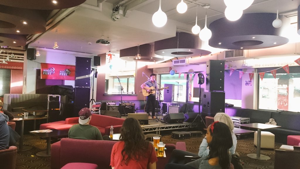 #Roses2016 in County now till midnight we have live music and the darts round the corner!