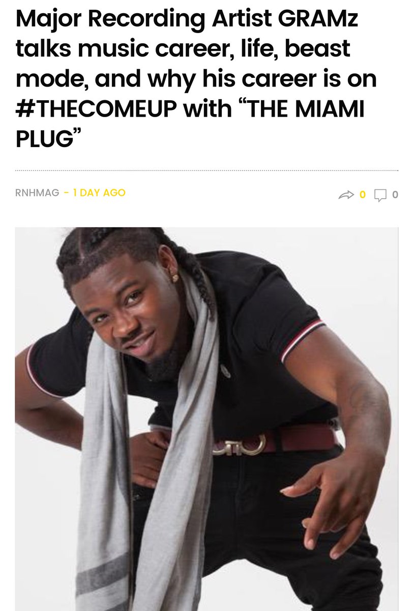 TGainesGlobal's tweet photo. CHECK OUT @GRAMzCsc interview on #RNHMAG #THECOMEUP #TheMiamiPlug #UOM *Click to read* => https://t.co/inNmTuqBNJ https://t.co/97N2S4lyX0