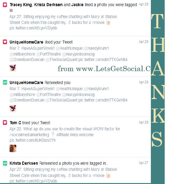 Delighted! Thanks for the likes &amp; retweets @6befdf938a1e4bc <a href="/KristaLeeBeeDee/">Krista Derksen</a> <a href="/islandjavabag/">Silver.Witch</a> <a href="/HealthUnique/">UniqueHomeCare</a> <a href="/tomc2016/">Year Five Management</a>