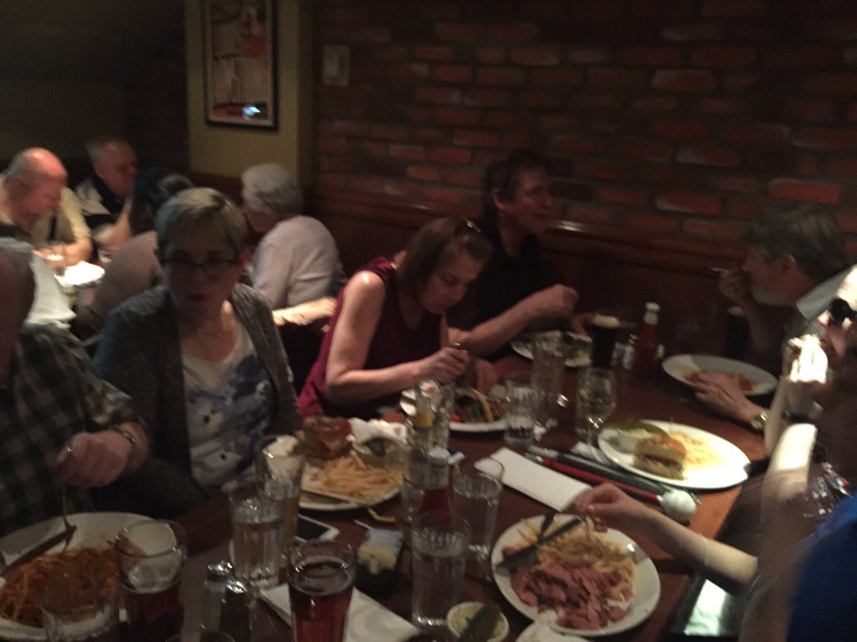 At Reubrn's Deli with hungry participants from the #AEBCConf16