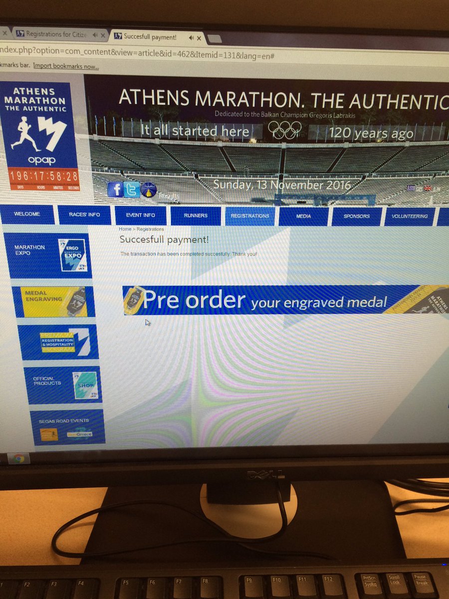 maszkaus's tweet photo. Looking forward to another #marathon #athensmarathon #trainingshallcommencesoon #whoopwhoop #2ndmarathon https://t.co/jWN0zV96zB
