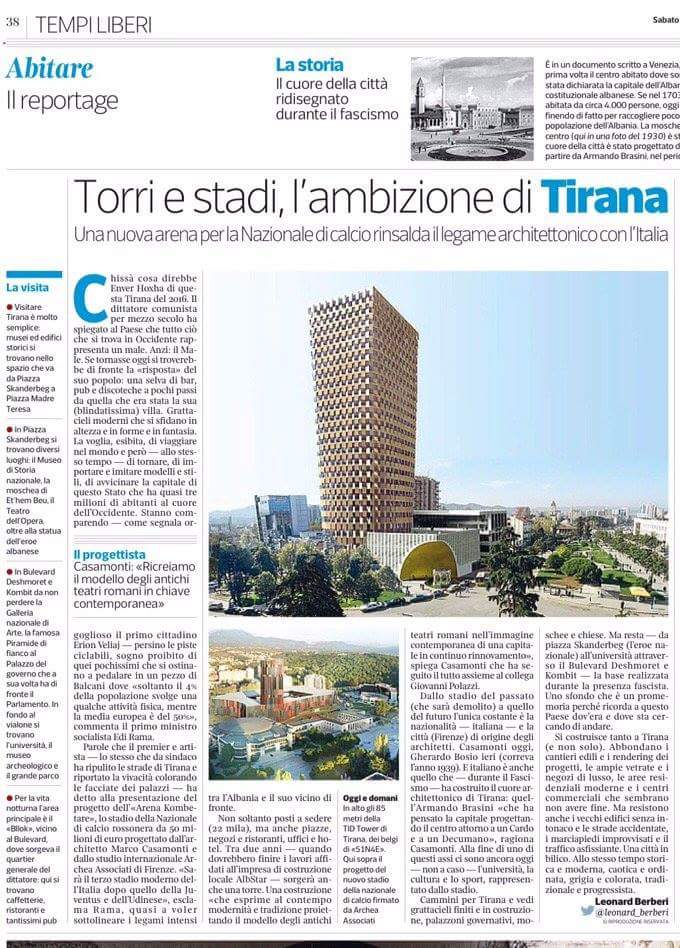 Issi83's tweet photo. Interessante reportage di @leonard_berberi per il @Corriere sullo sviluppo urbano di #Tirana. #Albania https://t.co/C45b1pqzpw
