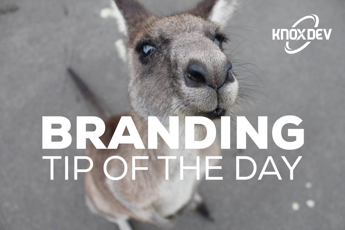 knoxdevdotcom's tweet photo. #Branding Tip: Want to be memorable? Be a little weird, stand out from the crowd, be genuine and funny.
#knoxvill... https://t.co/fgArtsI88A