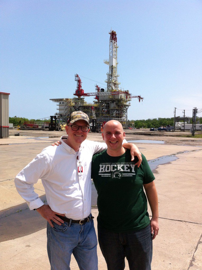 markpills's tweet photo. #APIhouston Rig Tour @JamesHahnII couple a YPs #nofilter thx @Mark_LaCour & #LoneStar Fabricators #GreatDay https://t.co/9mR46T54Tj
